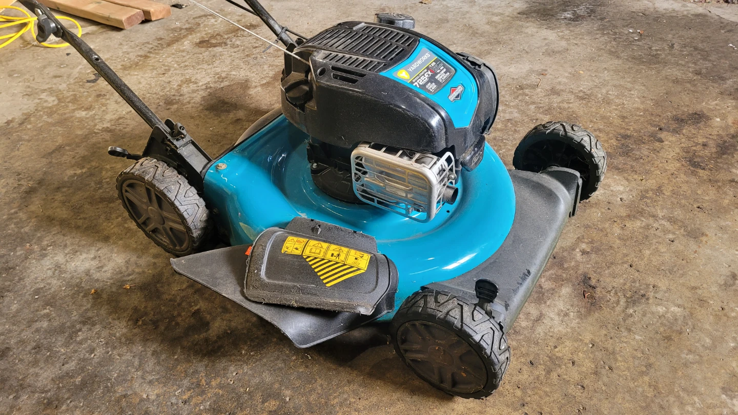 Yardworks Lawnmower and STIHL FS 38 String Trimmer - photo 2
