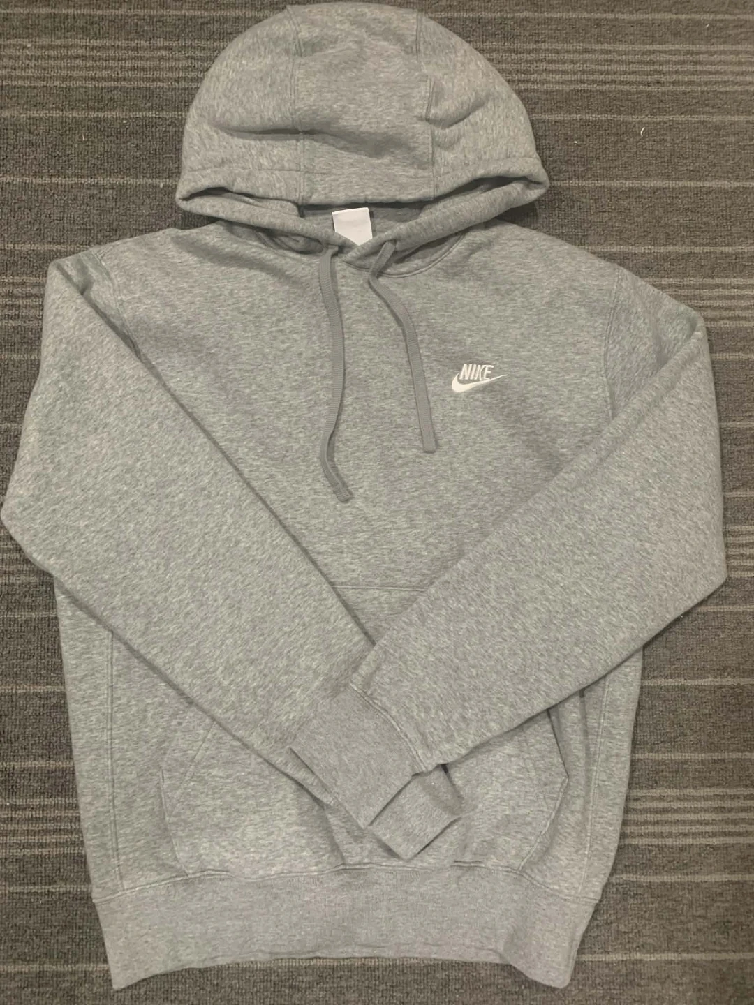 Nike Sportswear Club Fleece Hoodie - Heather Grey Size S