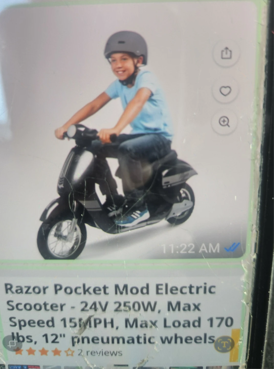Razor Pocket Mod Electric Scooter