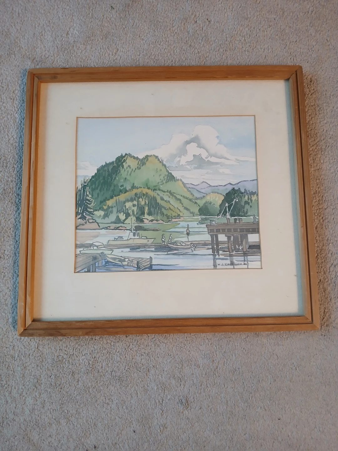 Vintage signed Jack Eastaugh painting