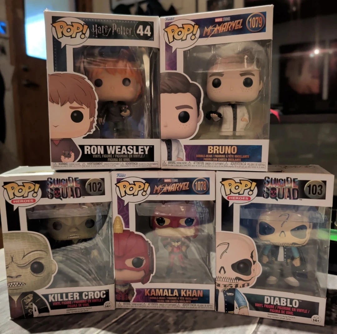 5 Funko Pop! Vinyl Figures
