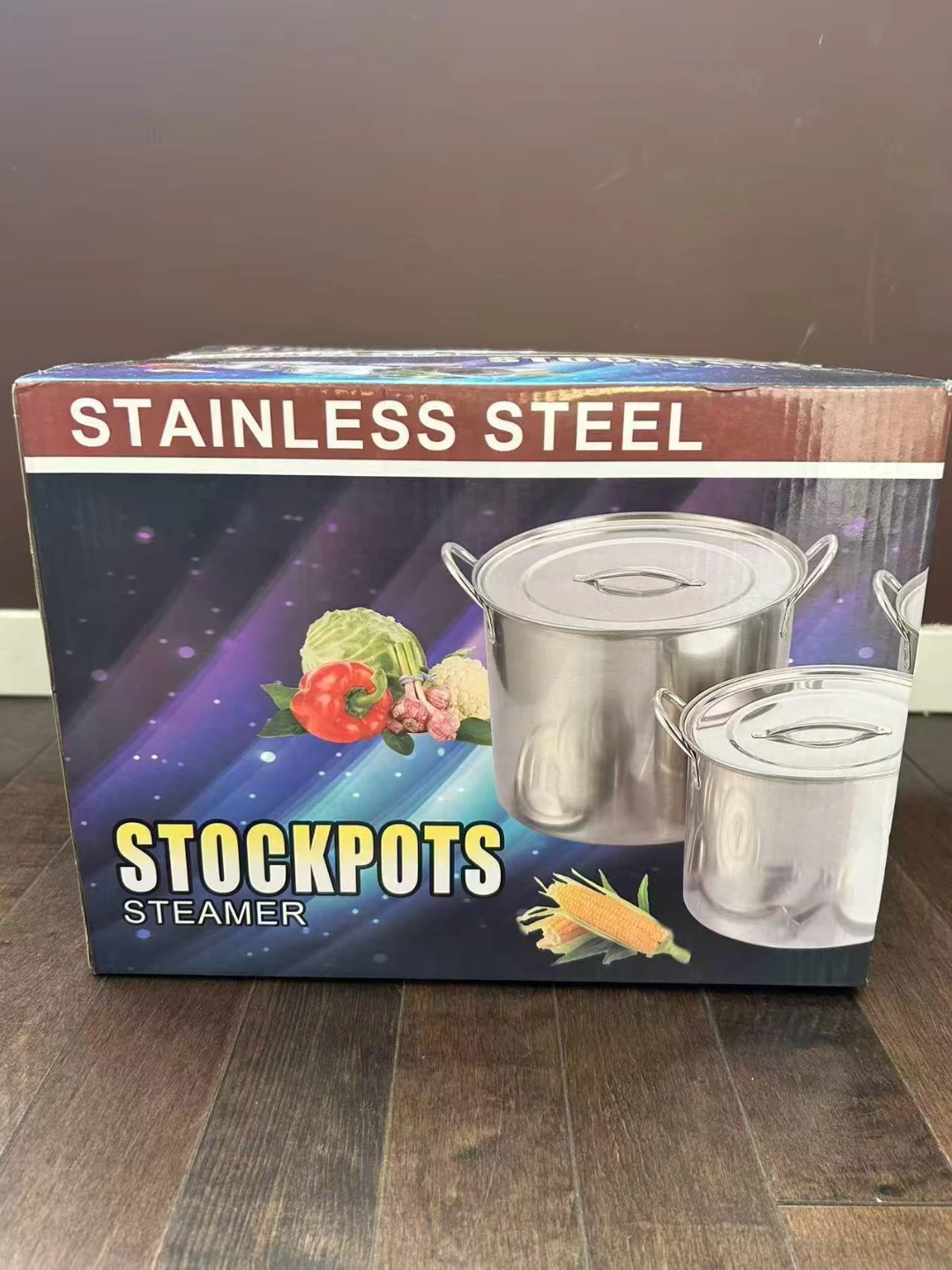 Stainless Steel Stockpots Steamer Set