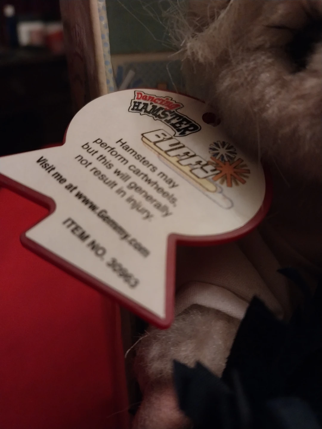 Gemmy Dancing Hamster "Buffy" Plush Toy - photo 3