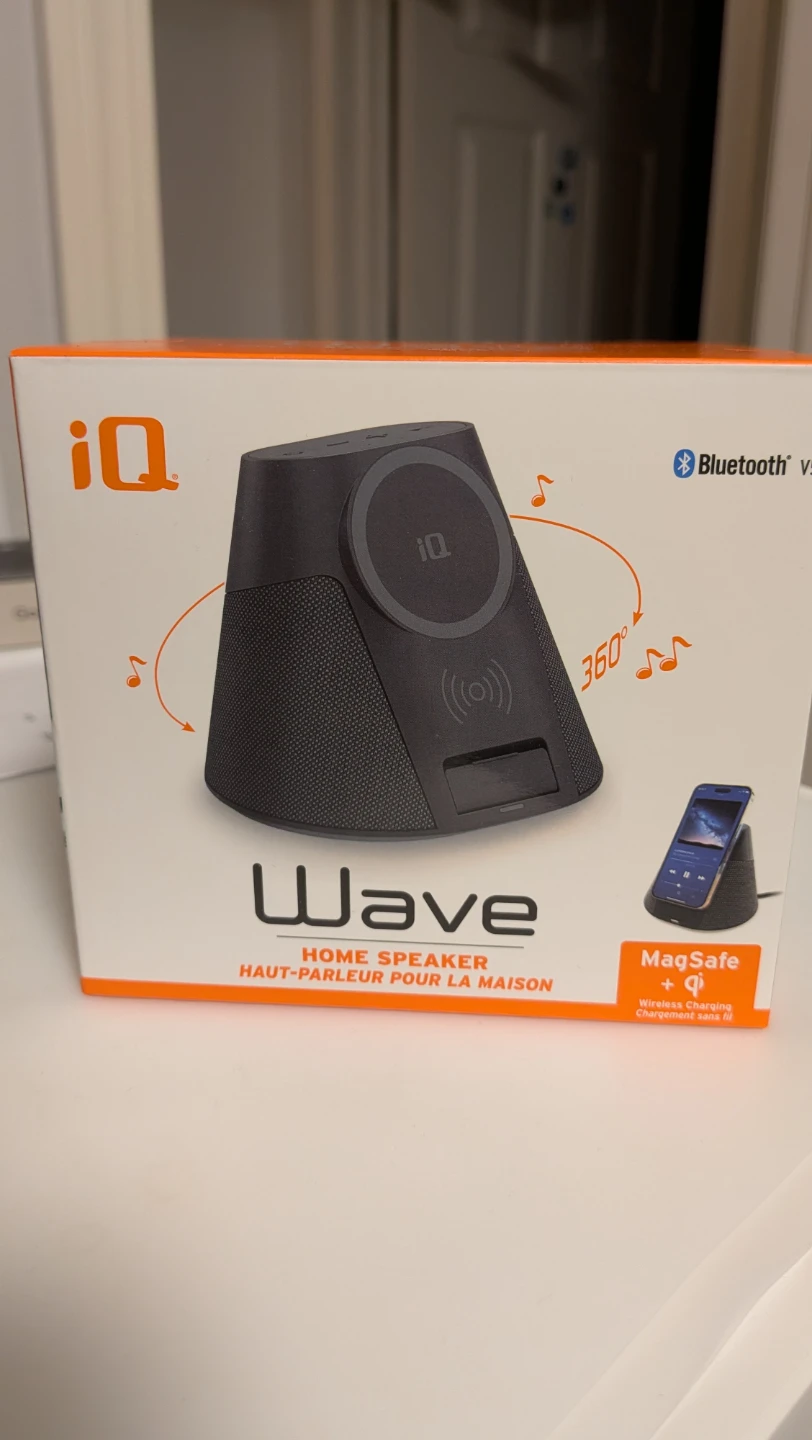 New iQ Wave Home Speaker with MagSafe Wireless Charger