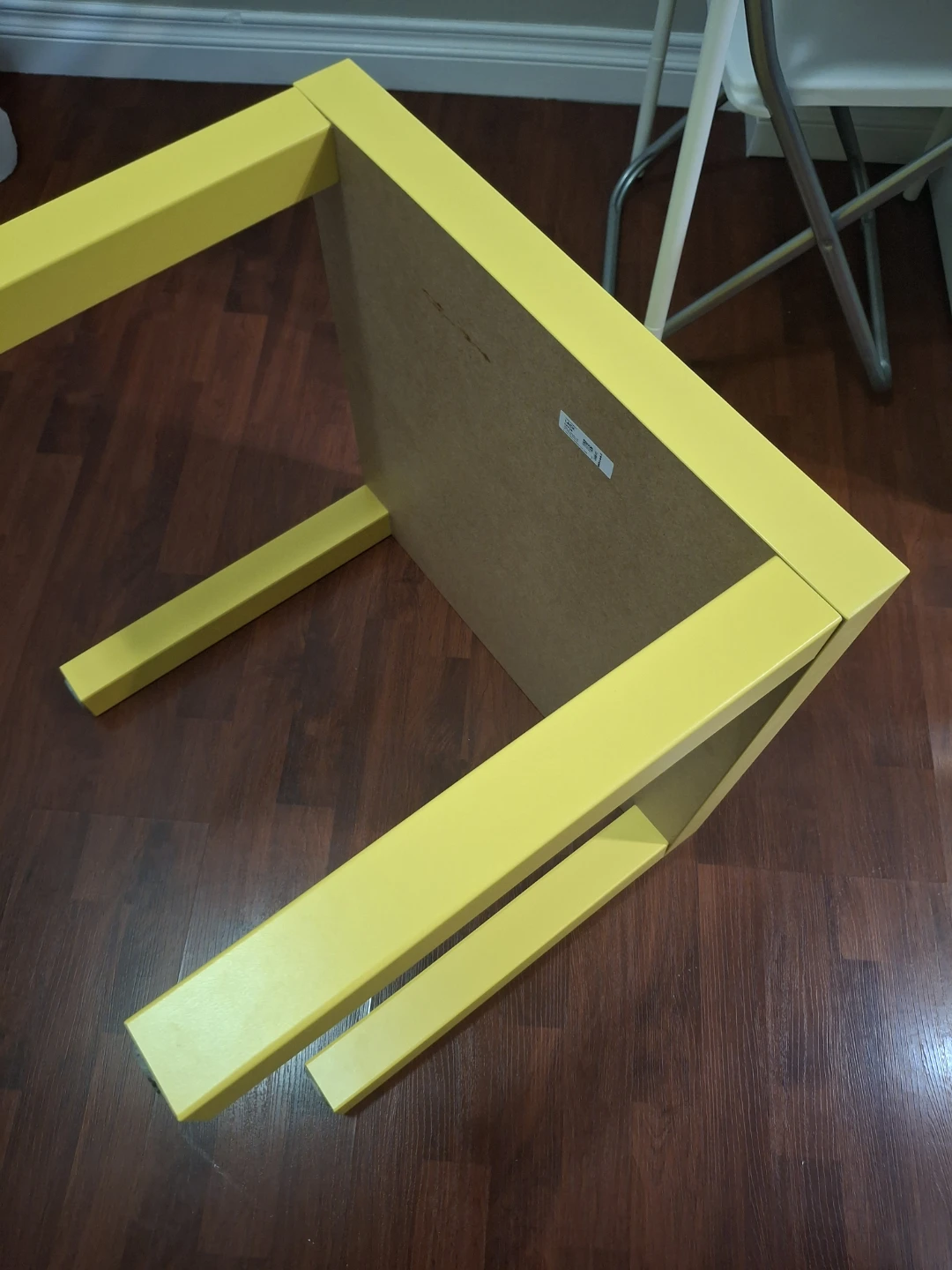2 Ikea Yellow Cube Side Table - photo 2