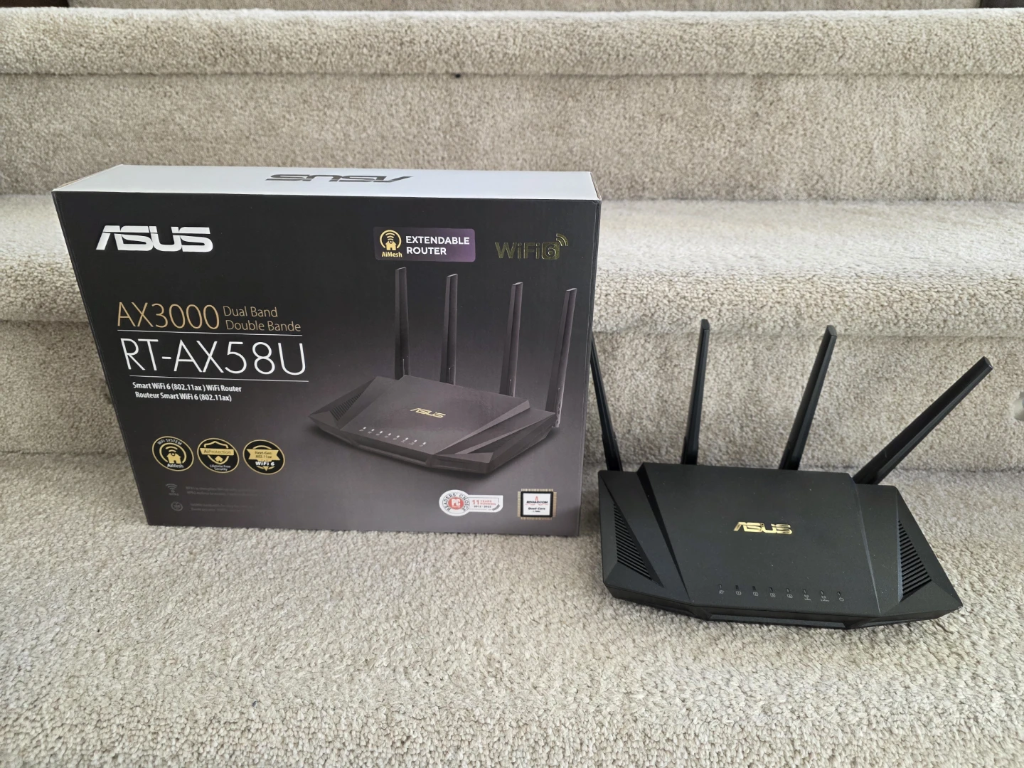 ASUS RT-AX58U AX3000 Dual Band WiFi 6 Router - photo 2