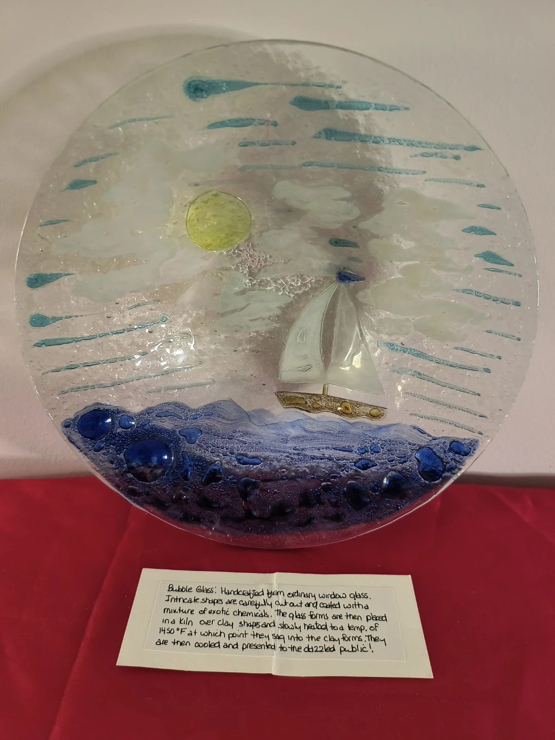 Jennifer's of Nova Scotia Bubble Glass Sailboat Dish🏆 - photo 2