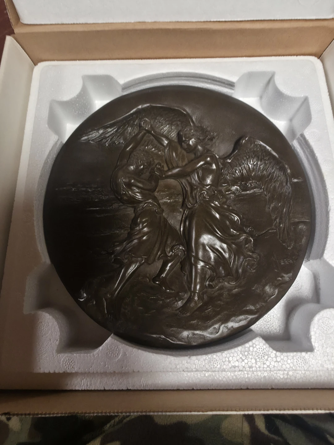 Rhodes Studios "Jacob and the Angel" Limited Edition Plate
