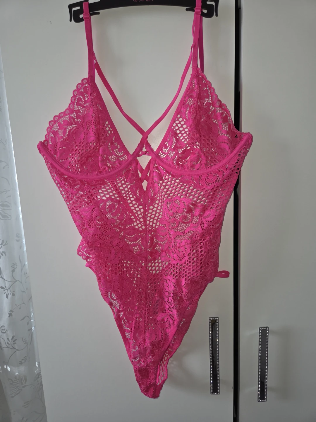 Pink Lace Bodysuit