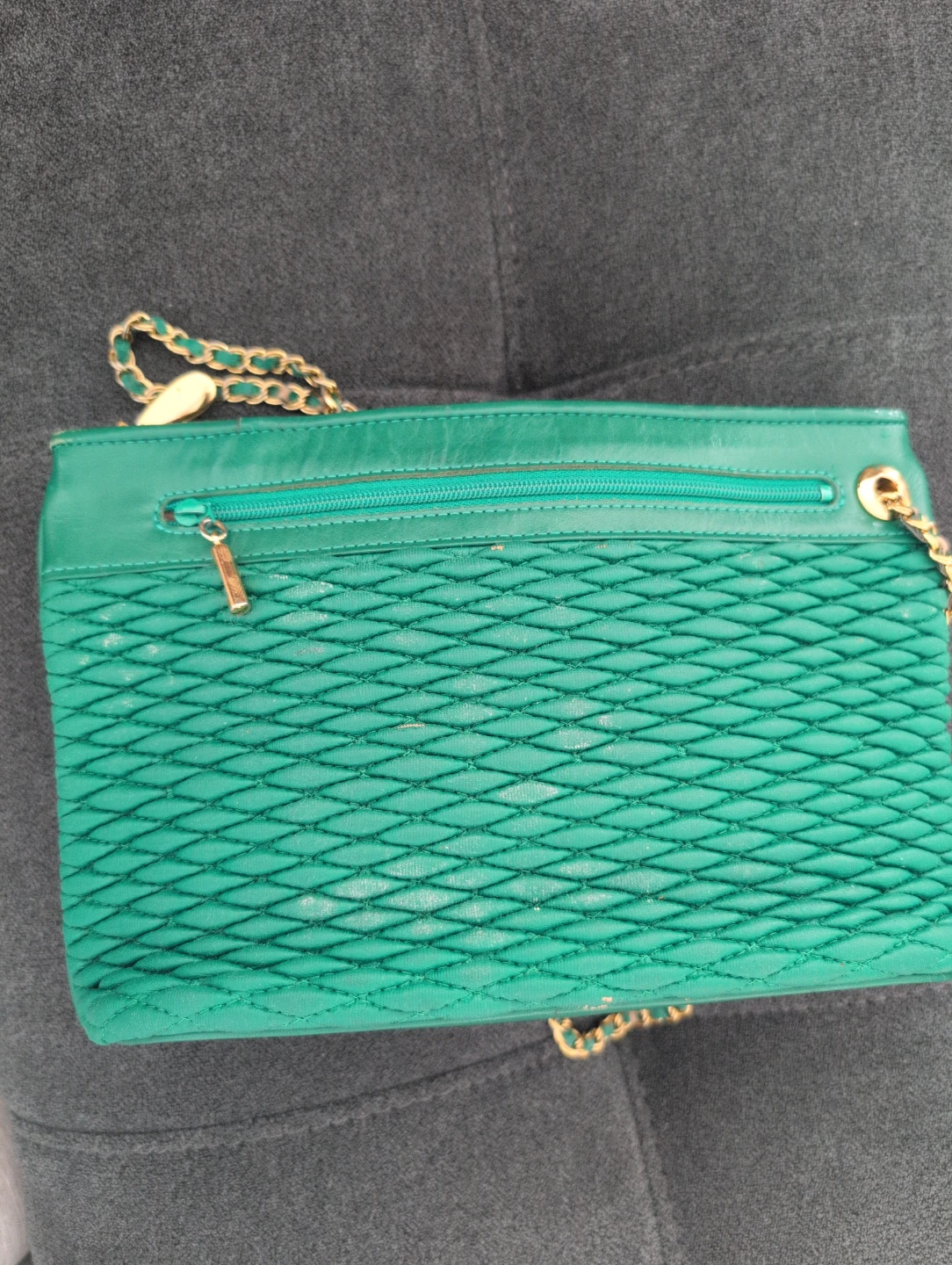 Louis Quatorze Green Quilted Shoulder Bag 🥕 - photo 3