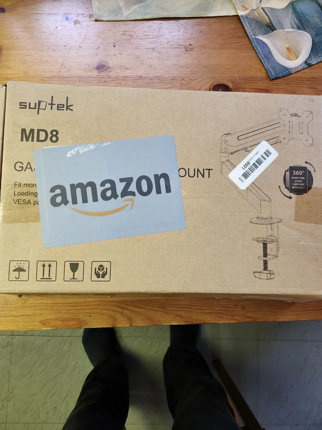 Suptek MD8 Dual Monitor Desk Mount