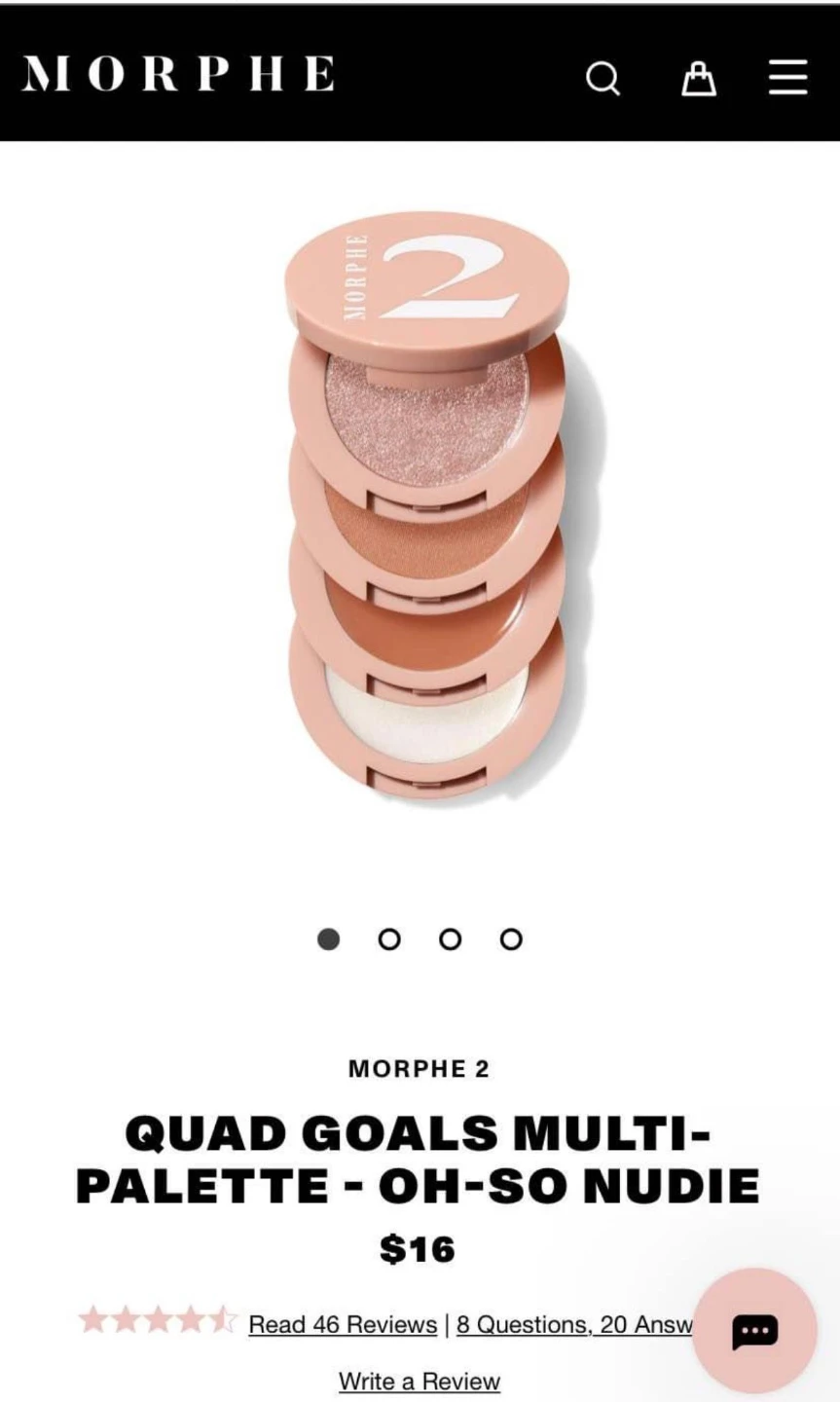 Morphe 2 Quad Goals Multi-Palette - Oh-So Nudie🏆