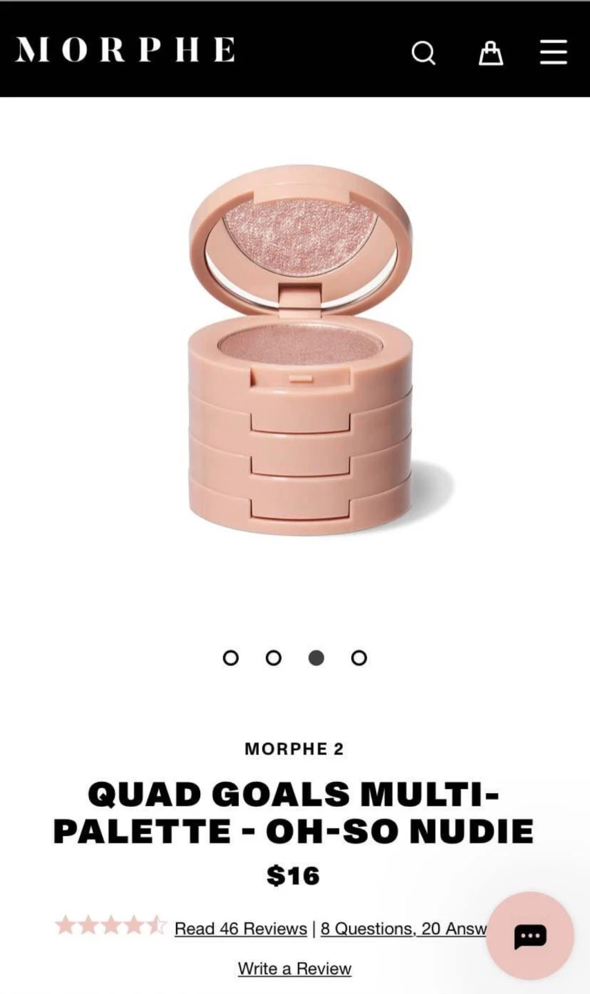 Morphe 2 Quad Goals Multi-Palette - Oh-So Nudie🏆 - photo 2