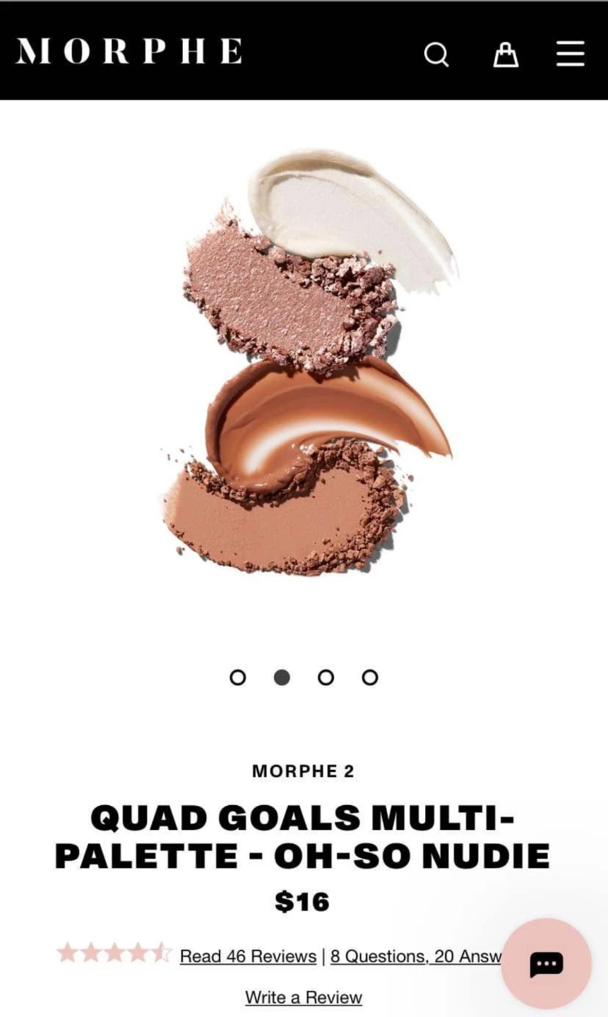 Morphe 2 Quad Goals Multi-Palette - Oh-So Nudie🏆 - photo 3