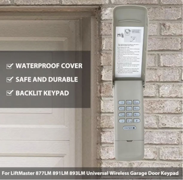 LiftMaster universal 877LM Wireless Garage Door Keypad - photo 5