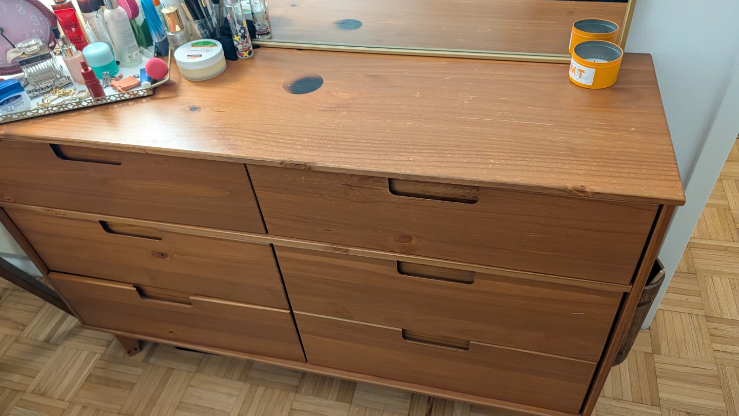 Wooden Dresser with 6 Drawers - photo 4