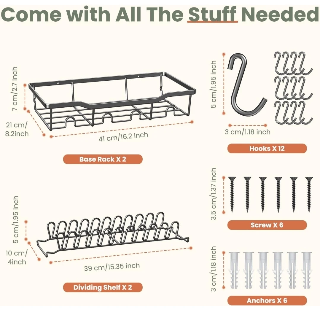 Black Hat Rack Modular Organizer - Holds up to 56 Hats - photo 2