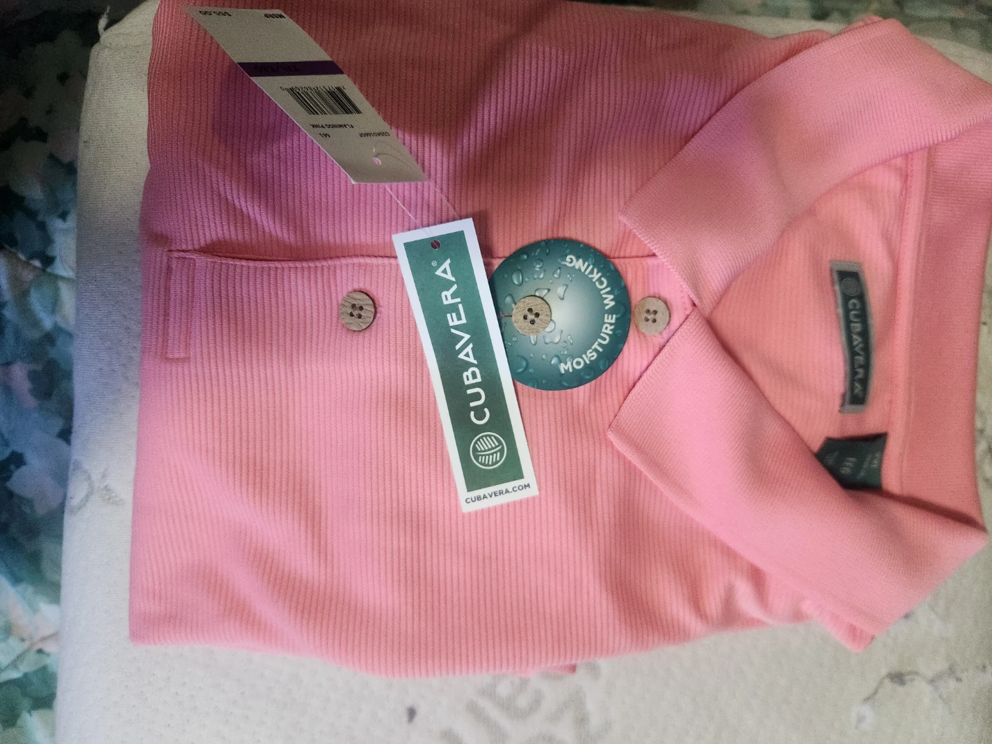 CUBAVERRA Pink Polo Shirt - XXL - photo 4