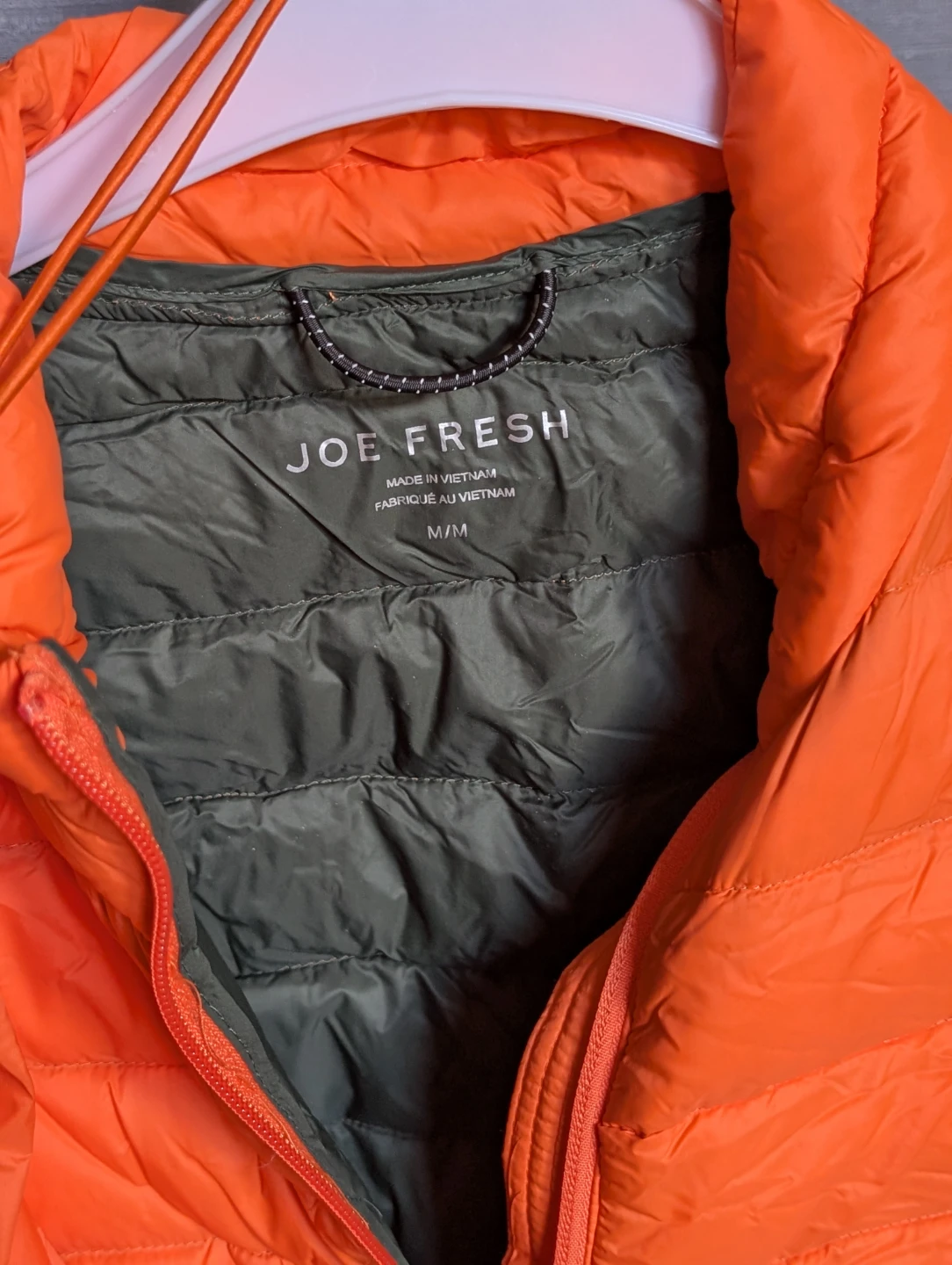 Joe Fresh Puffer Vest - Orange - Size M - photo 3