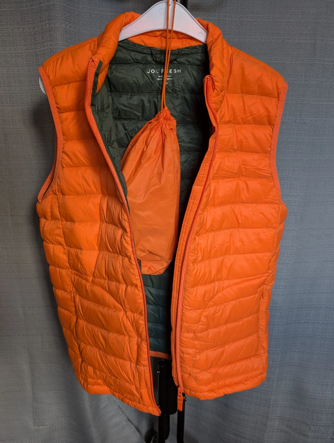 Joe Fresh Puffer Vest - Orange - Size M - photo 5