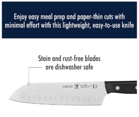 🏆  NEW!   HENCKELS Solution Santoku Knife 7 inch - photo 4