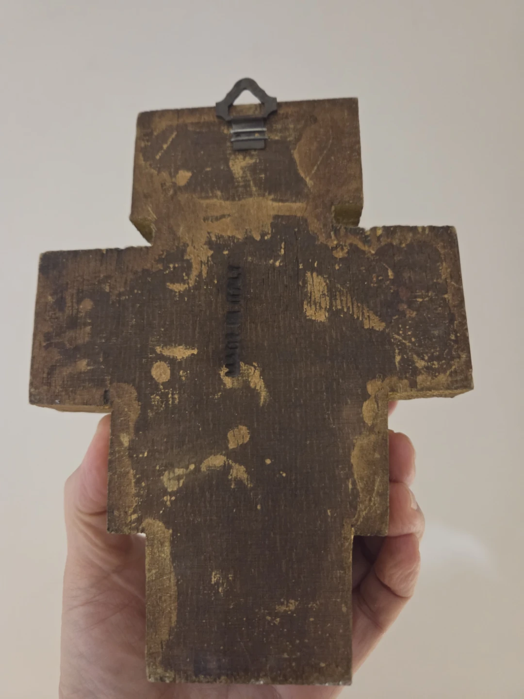 Vintage Wooden Cross Wall Decor (Religious Icon Art) - photo 2