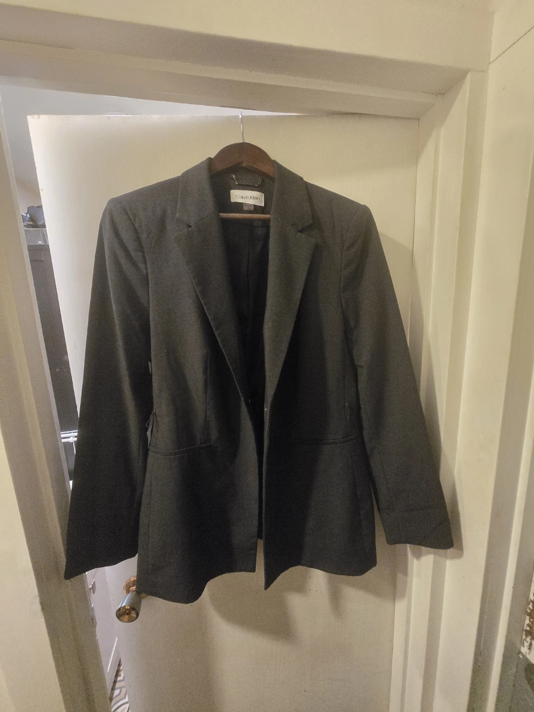Calvin Klein Women's Grey Blazer Jacket Size 16(L)