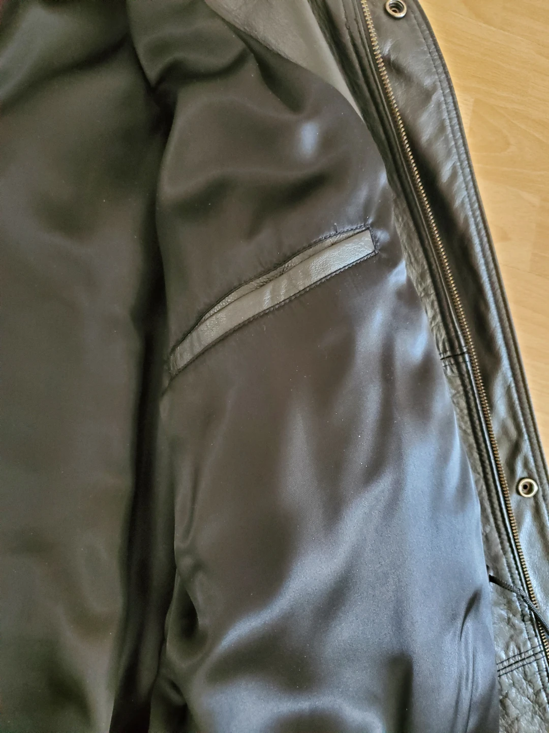 Men's Lined Leather Jacket - photo 4