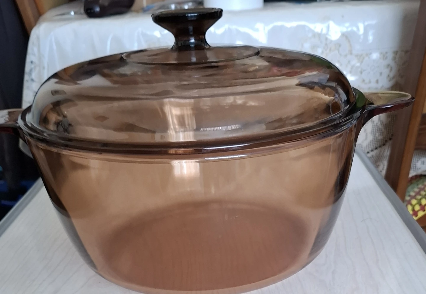 Corning VisionWare 4.5L Amber Glass Casserole Dish with Lid - photo 2