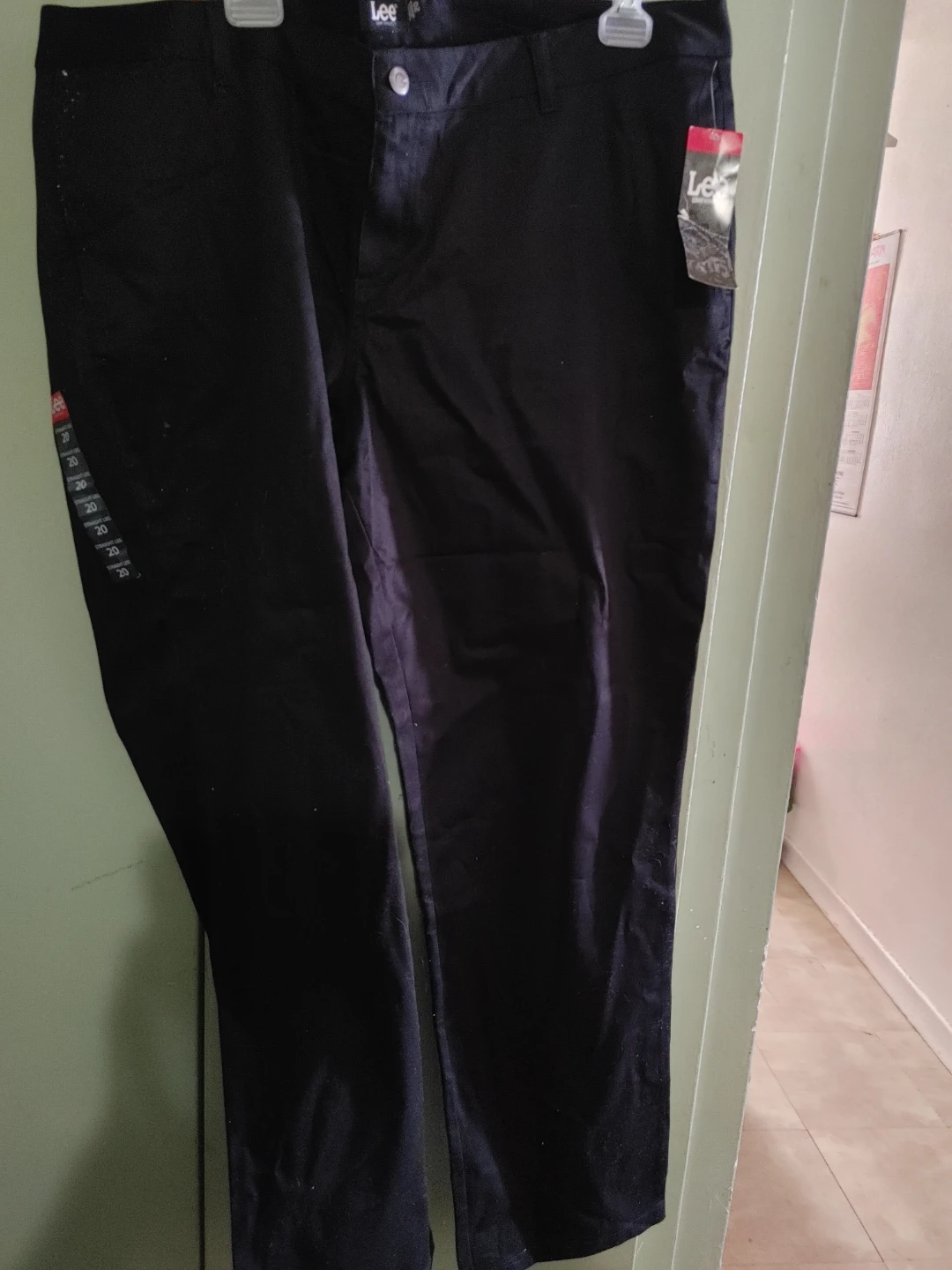 Womens  Black Straight Leg Pants Size 20 - photo 5