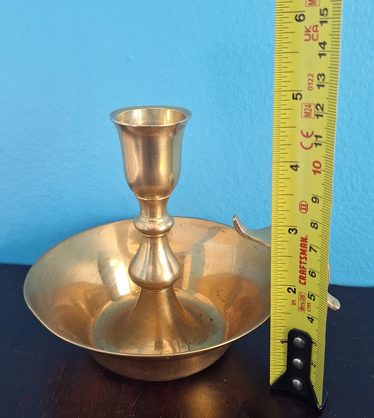 Vintage Brass Chamberstick Candle Holder - photo 5