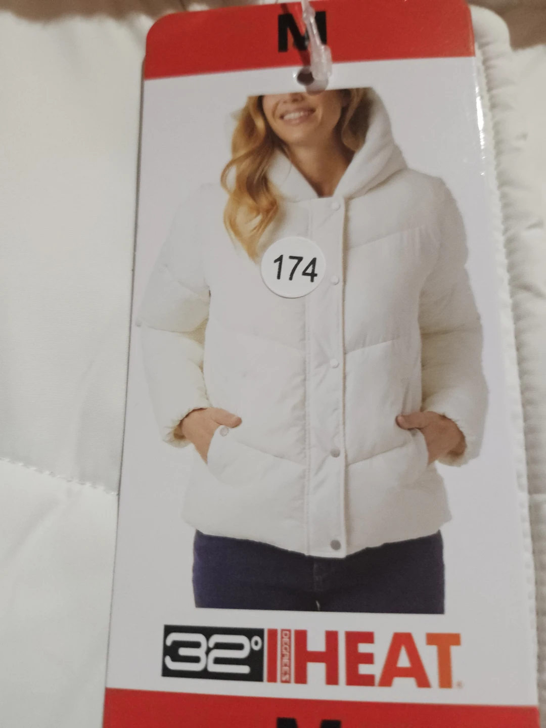 32 Degrees Heat White Puffer Jacket - Size M - photo 2
