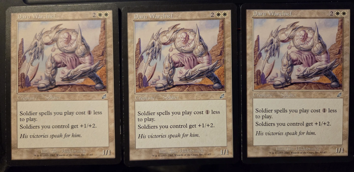 Daru Warchief x3 Magic The Gathering Cards