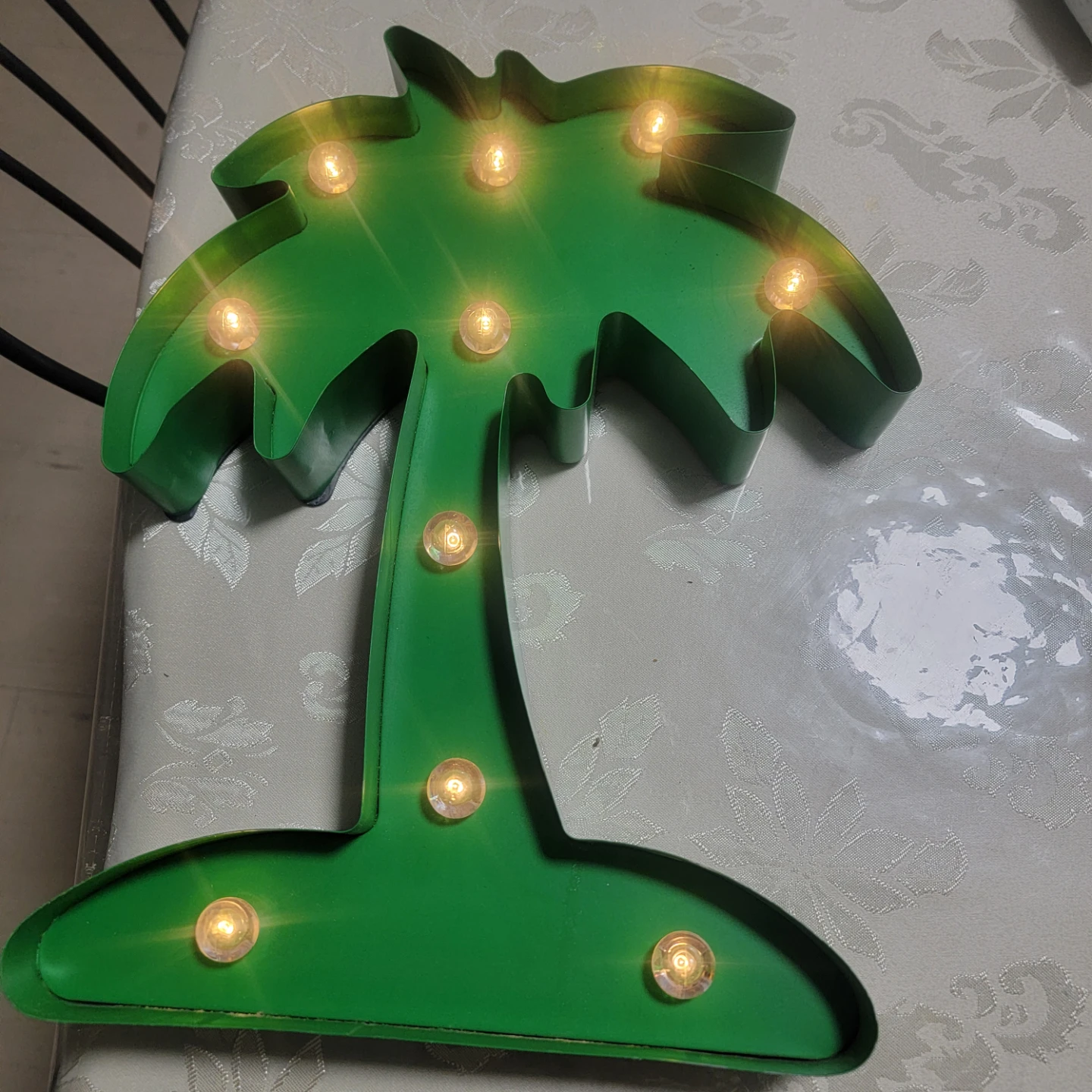 Green Palm Tree Marquee Light Up Sign