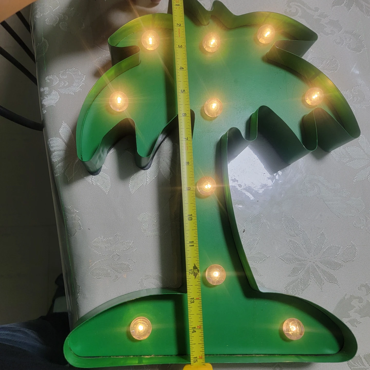 Green Palm Tree Marquee Light Up Sign - photo 2