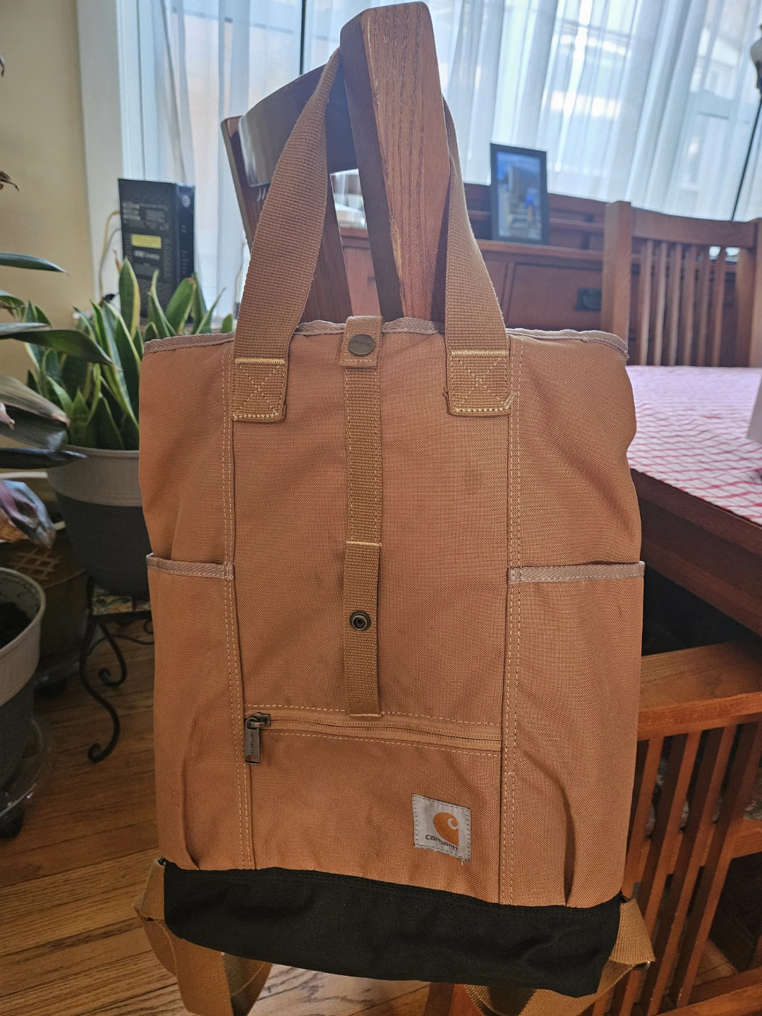 Carhartt Brown Canvas Tote Backpack