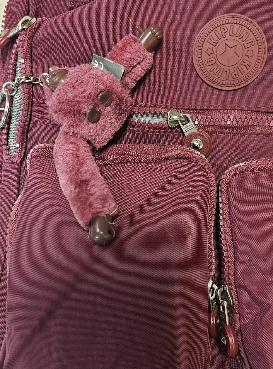 Kipling Backpack - Burgundy - photo 3