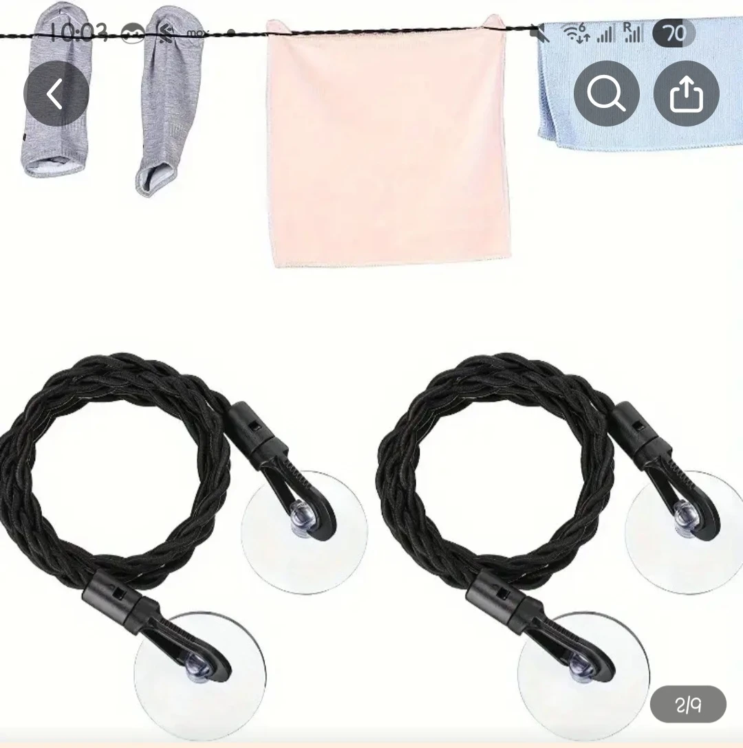 Travel clothesline with suction cups - Free with a purchase - photo 2