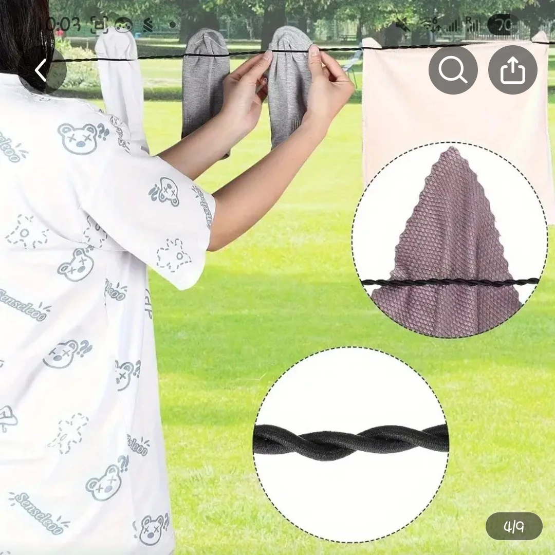 Travel clothesline with suction cups - Free with a purchase - photo 3