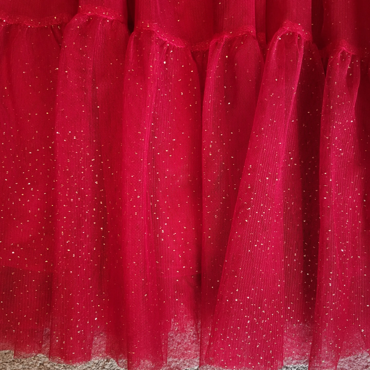 Girls Red Sparkle Tulle Dress (Epic Threads): size XL - photo 2