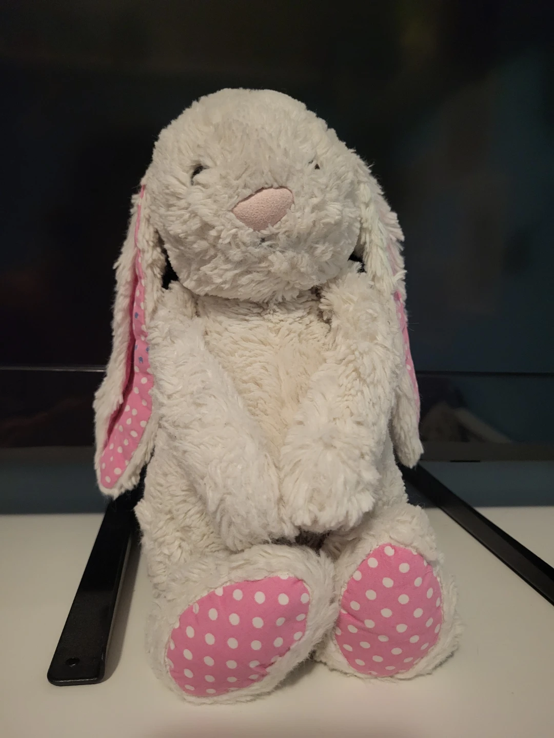 Polka dot eared jellycat
