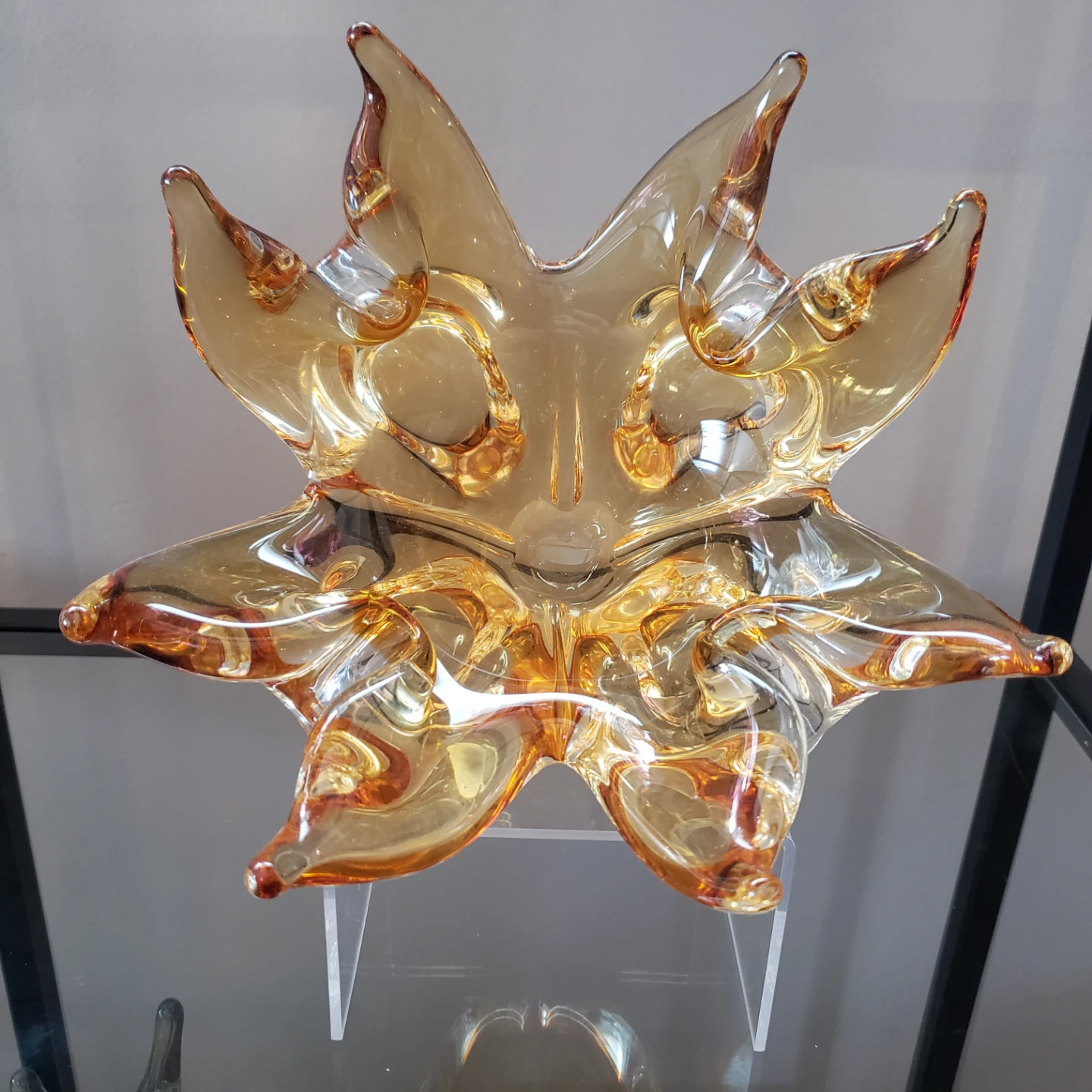 Amber Glass Starburst Bowl lorraine