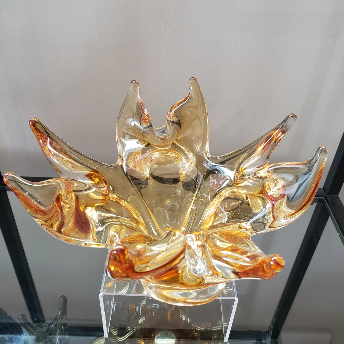 Amber Glass Starburst Bowl lorraine - photo 2