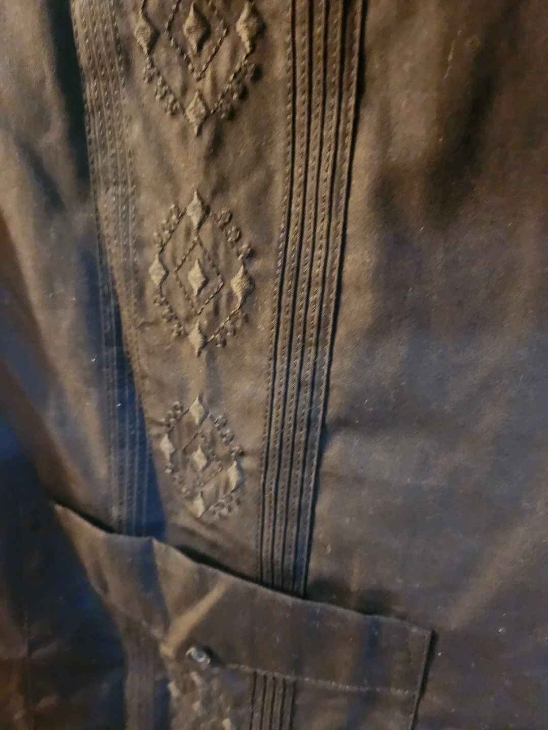 Havanota Men's Embroidered Button-Up Shirt XXL - photo 3