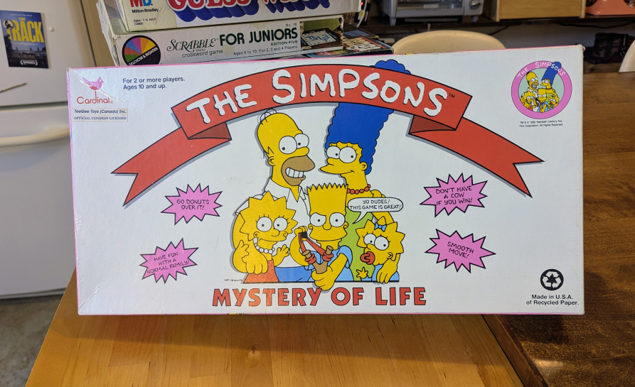 The Simpsons Mystery of Life Board Game
