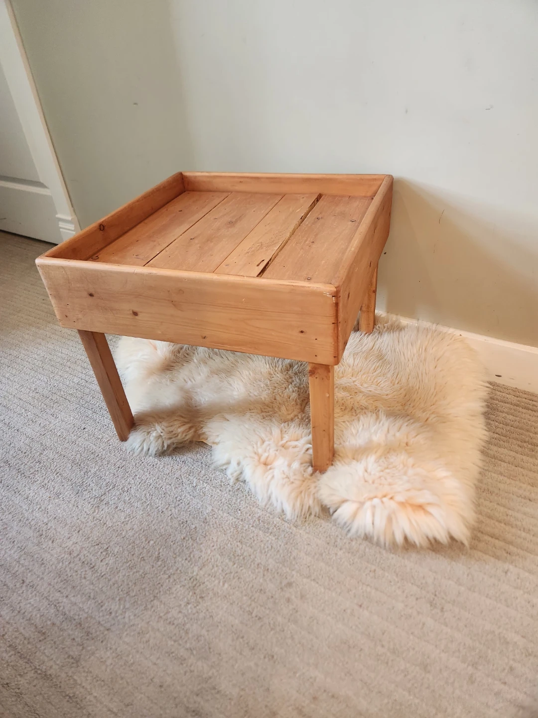 Vintage Wood Tray Table Hippy coded! - photo 5