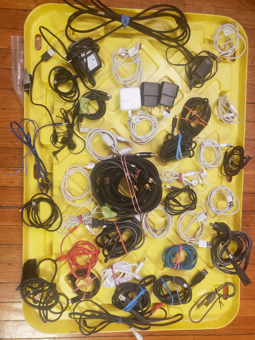 Assorted Electronic Cables and Adapters