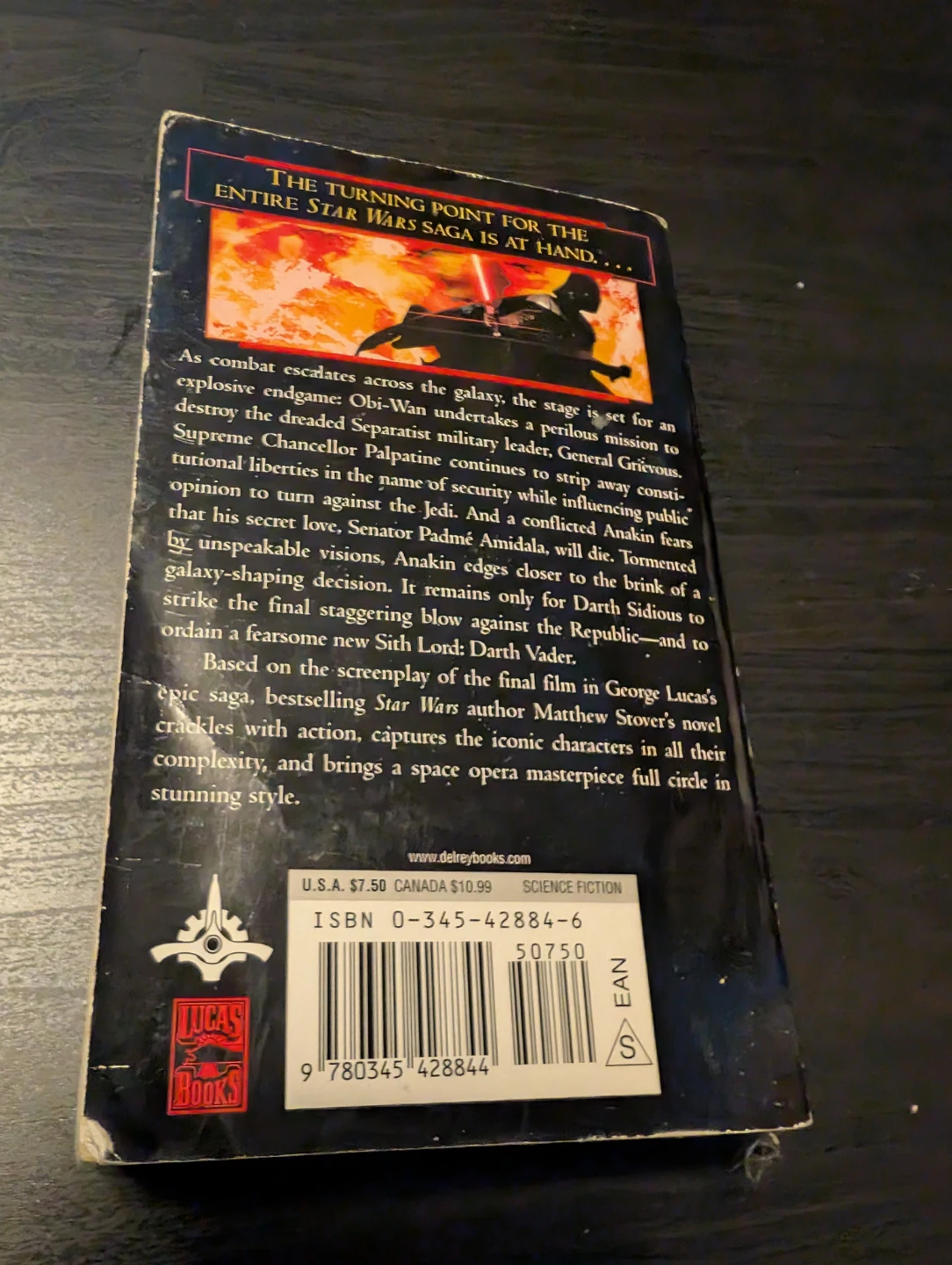 Star Wars: Revenge of the Sith Novelization by Matthew Stover - photo 3