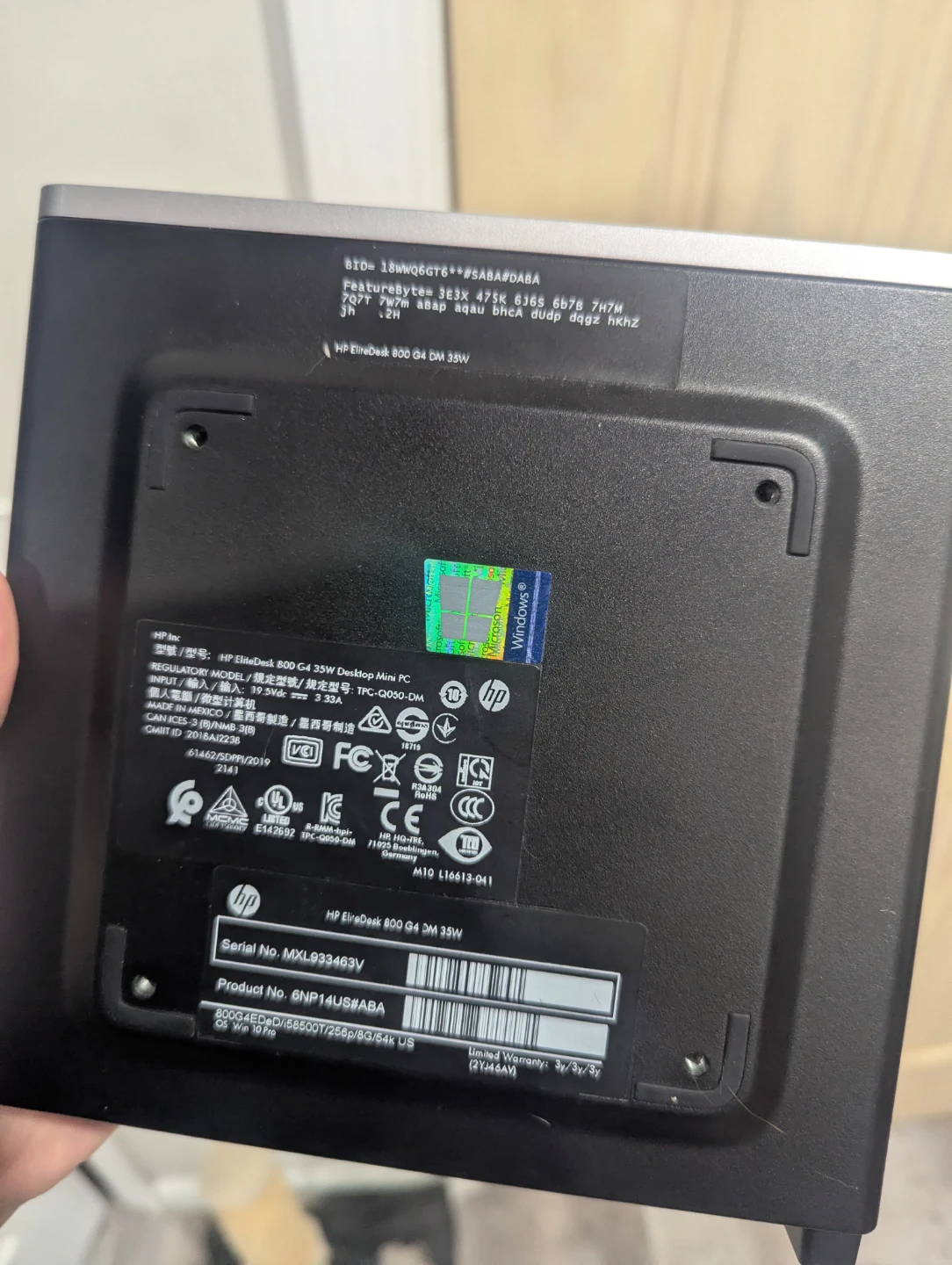 HP Elitedesk 800 G4 Desktop Mini PC - photo 2
