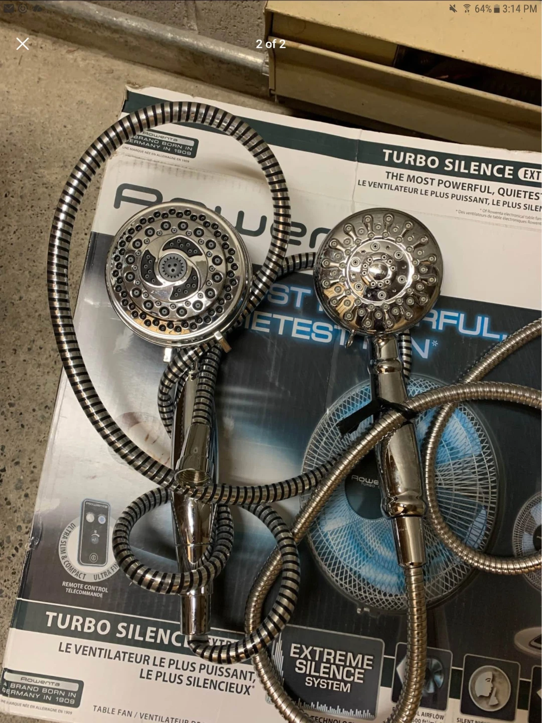 Rowenta Turbo Silence Shower Heads (Set of 2)